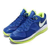 Nike 籃球鞋 Lebron VIII V 2 Low 男鞋 明星款 氣墊 舒適 避震包覆 運動 球鞋 藍 綠 DN1581400 26.5cm BLUE/GREEN
