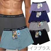 咖啡紗素面男四角內褲-7560-4件組 L 混色