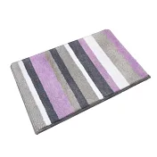 【巴芙洛】浴室防滑條紋吸水厚踏墊40x60cm 紫色