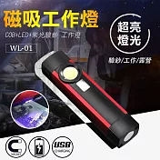 【UP101】磁吸式COB+LED+UV驗鈔工作燈棒(WL01)