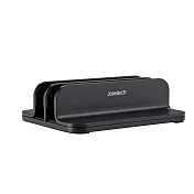 Jokitech 雙槽垂直式筆電立架 鋁合金筆記型電腦收納架 通用型筆電立架 收納支架 筆電收納架 多功能立式筆電架 黑色