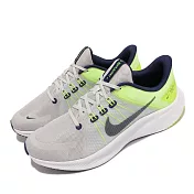 Nike 慢跑鞋 Quest 4 避震 運動 男鞋 輕量 透氣 舒適 Flywire技術 灰 黃 DA1105-003 26.5cm GREY/YELLOW