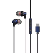 〈SEEHOT〉智慧型手機專用通話及音樂金屬耳麥(SH-MHC941) 嘻哈藍