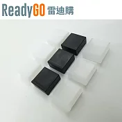 【ReadyGO雷迪購】超實用線材配件USB-A 2.0/3.0公頭接口必備高品質矽膠防塵蓋(3入裝) (透明3入裝)