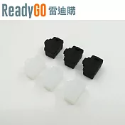 【ReadyGO雷迪購】超實用線材配件RJ45網路數據機母頭端口埠必備高品質矽膠防塵塞(3入裝) (透明3入裝)