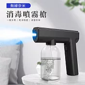 手持無線奈米消毒噴霧槍(輕量升級版)- 磨砂黑