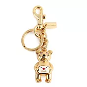 COACH 金屬小熊情書吊飾-金