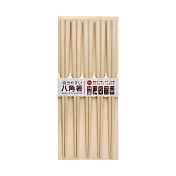 日本製 SUNLIFE 耐熱五角筷 – 原木色5入組