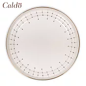 【Caldo卡朵生活】北歐輕奢典雅描金10吋陶瓷餐盤