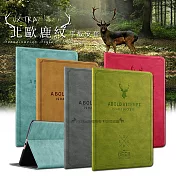 VXTRA iPad Air (第5代) Air5/Air4 10.9吋 北歐鹿紋風格平板皮套 立架保護套 清水灰