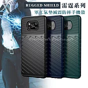 RUGGED SHIELD 雷霆系列 POCO X3 Pro 軍工氣墊減震防摔手機殼 藏青藍