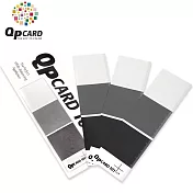 瑞典酷必QPCard專業級色卡101(3入;三濃度:黑色/18%灰卡/白色;有背膠/尺標)適校正白平衡測光-開年公司貨
