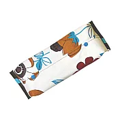 【Halace】花的物語-日式棉製兩翻防水衛生紙套(1入) 白陽澄色菊