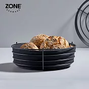 【丹麥ZONE】Singles水果/麵包置物籃(附棉布內襯) 岩黑