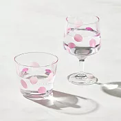 日本富硝子 - 變色自由杯 + 短腳酒杯 - 吉野櫻花雨 - 雙件組 (220ml)