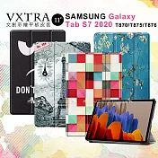 VXTRA 三星 Galaxy Tab S7 11吋 文創彩繪 隱形磁力皮套 平板保護套 T870 T875 T876 個性小黑