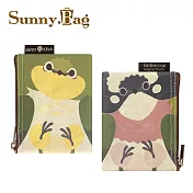 Sunny Bag x BIRD ERA鳥時代 萬用袋(小)-綠綠白頭