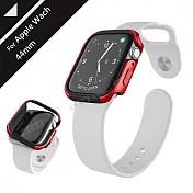 刀鋒Edge系列 Apple Watch Series 5 (44mm) 鋁合金雙料保護殼 保護邊框(野性紅)