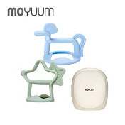 MOYUUM 韓國 白金矽膠手環固齒器 - 星馬禮盒 - 薄荷綠+天空藍
