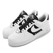 Nike 休閒鞋 Air Force 1 07 PRM 男鞋 經典款 配飾金屬扣帽徽章 球鞋穿搭 白 黑 DA8571-100 26cm WHITE/WHITE-BLACK