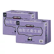 【Kirkland Signature 科克蘭】三層抽取衛生紙120張x24包x2串