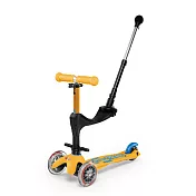 【Micro 滑板車】Mini 3in1 Deluxe Plus (附家長後推桿) - 亮麗黃