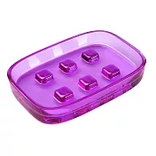 《VERSA》晶透肥皂盒(紫紅) | 肥皂架 香皂碟 皂盒