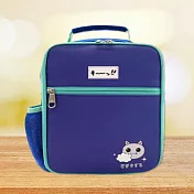 【Hook’s嚴選】日系卡通餐袋 / 野餐袋 / 保冰保溫袋 (附背帶) 藍色