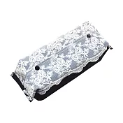 【Halace】優雅蕾絲-日式棉製兩翻防水衛生紙套(1入) 雲絲玫瑰