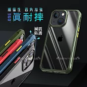 VXTRA 潮個性 iPhone 13 mini 5.4吋 四角氣囊強化防摔保護殼 手機殼(休閒綠)