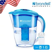 【Brondell】美國邦特爾極淨藍濾水壺