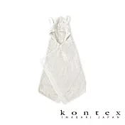 【日本愛媛 KONTEX】今治厚感兔耳連帽浴巾 (米色) | 鈴木太太公司貨