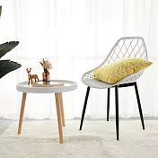 IDEA-簡約北歐風編織休閒椅 灰色