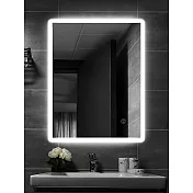 H&R安室家 波爾多 智能LED發光觸控方型燈鏡ZA0195(掛鏡/浴鏡/化妝鏡/鏡子)
