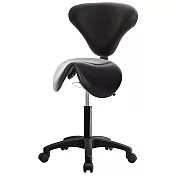 GXG 立體泡棉 小馬鞍加椅背 工作椅(塑膠腳) TW-81T8 E 請備註規格