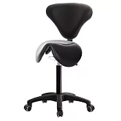 GXG 立體泡棉 小馬鞍加椅背 工作椅(塑膠腳/防刮輪) TW-81T8 EX 請備註規格