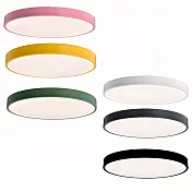 H&R安室家 40cm小圓圓智能LED吸頂燈ZA0206 (附遙控器可調明暗及色溫 ) 黑