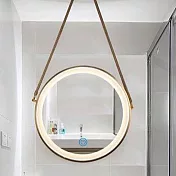 H&R安室家 里昂皮帶 智能LED發光觸控燈鏡 ZA0200(掛鏡/浴鏡/化妝鏡/鏡子) 金色
