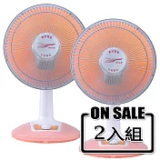雙豪10吋擺頭鹵素電暖器(2入組) TH-1011