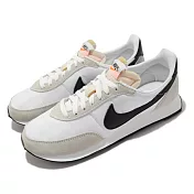 Nike 休閒鞋 Waffle Trainer 2 男女鞋 經典款 復古鞋型 舒適 情侶穿搭 麂皮 米白 黑 DH1349-100 24.5cm WHITE/BLACK