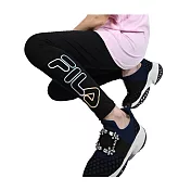 FILA 彈性女款運動長褲-三入一組 (L-黑+黑+黑)