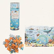 【安垛小姐】法國 Moulin Roty 花園派對拼圖(96片) 內附放大鏡一支- 海洋世界