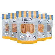 LINGO【天然手工寵物零食】五包超值組 - 蔬果肉丁