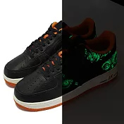 Nike 休閒鞋 Air Force 1 07 PRM 男鞋 經典款 萬聖節 夜光鞋面 皮革 球鞋穿搭 黑 橘 DC8891-001 25cm BLACK/ORANGE