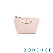 ZODENCE CUFF進口牛皮袖釦鑰匙零錢包 粉色