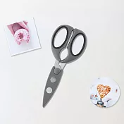 《Taylors Eye Witness》附套磁吸料理剪刀 | 食物剪 多功能廚用剪刀 寶寶食物剪 副食品剪刀 - 灰21cm