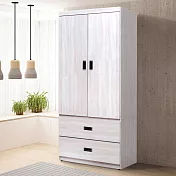 《Homelike》 可拉2.6尺二抽衣櫃-雪松色 衣櫥 吊衣櫃 收納櫃 置物櫃 櫥櫃
