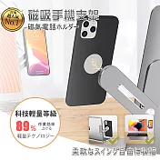 【DR.Story】科技強磁鋁合金磁吸手機支架 (手機架 收納架)