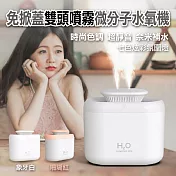 免掀蓋雙頭噴霧微分子水氧機 粉色