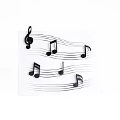 QUALY 音符磁鐵(6入)(黑)